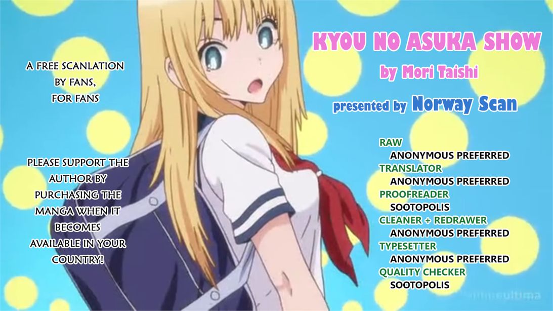 Kyou No Asuka Show - Vol.01 Chapter 019 : Running Late