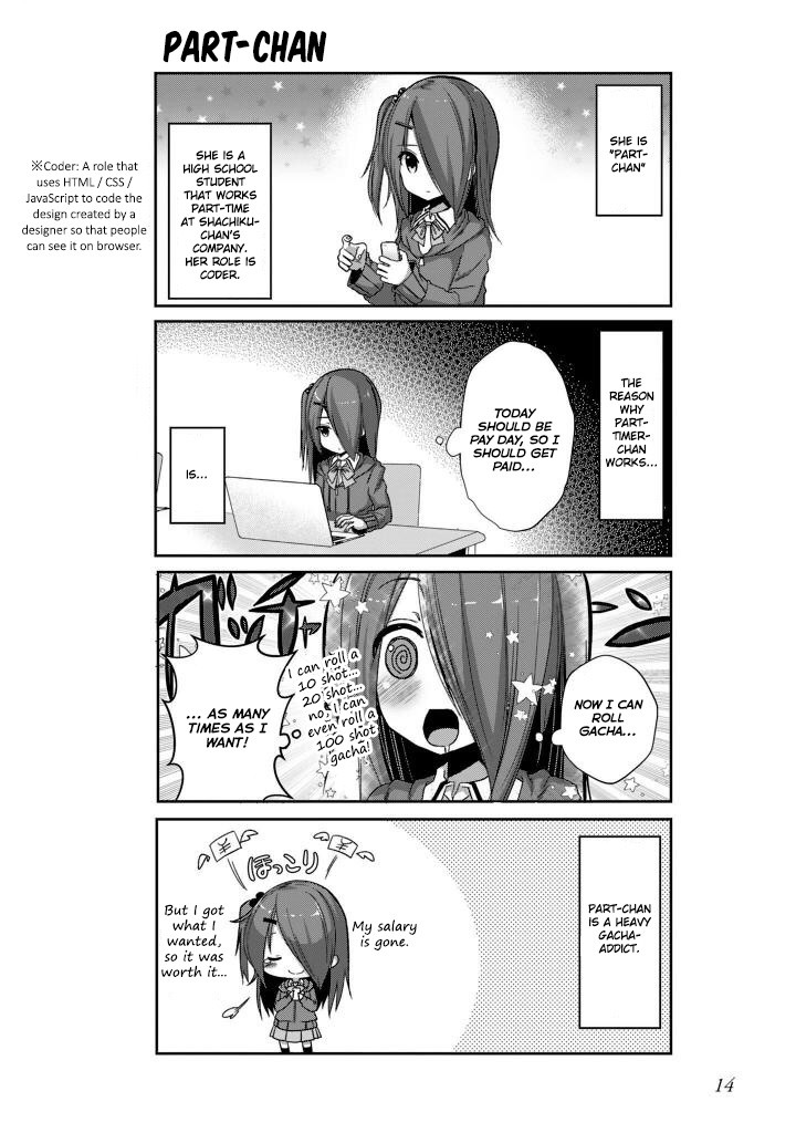 Ikinokore! Shachiku-Chan ~Kouhai-Chan Ota Katsudou-Ki~ - Chapter 2: The Story Of A Social Network Game Addict Part-Timer