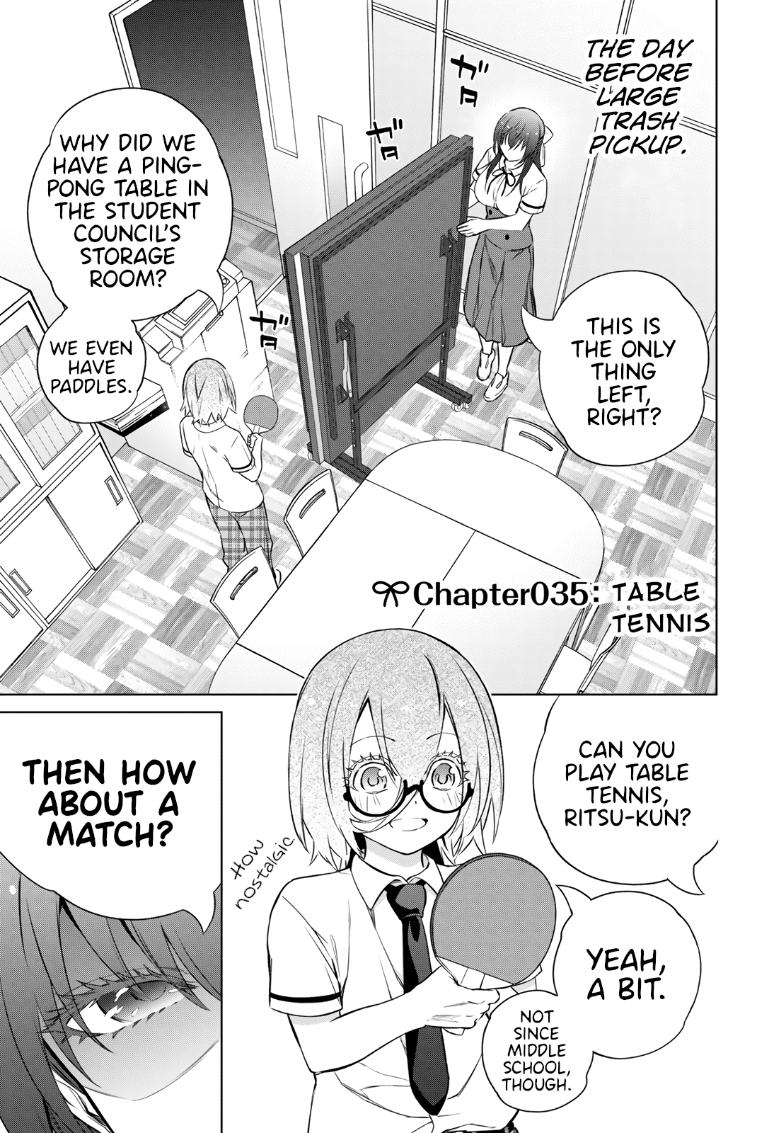 My Senpai Is After My Life - Chapter 35: Table Tennis