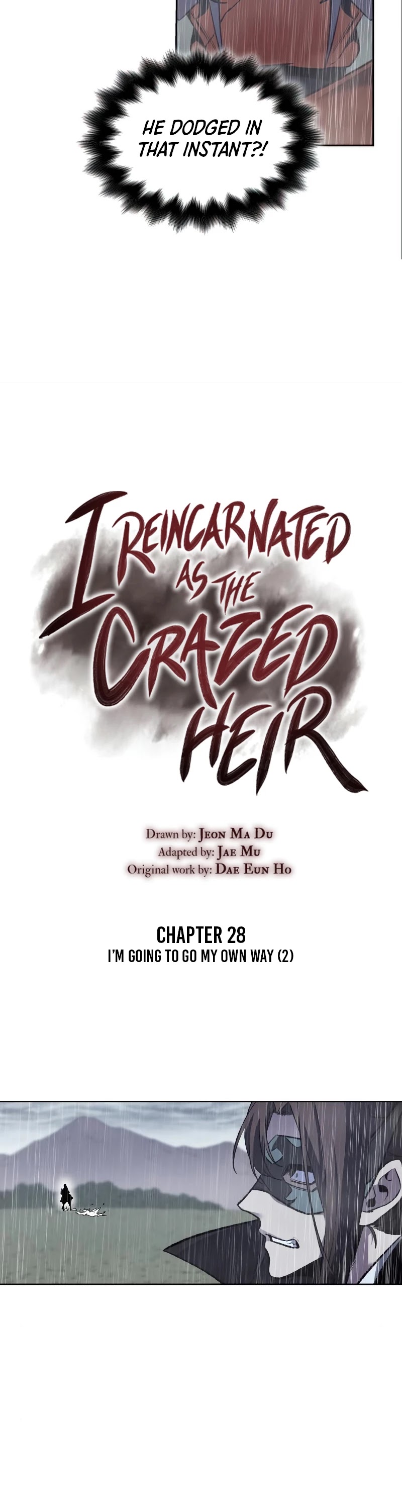 I Reincarnated As The Crazed Heir - Chapter 28