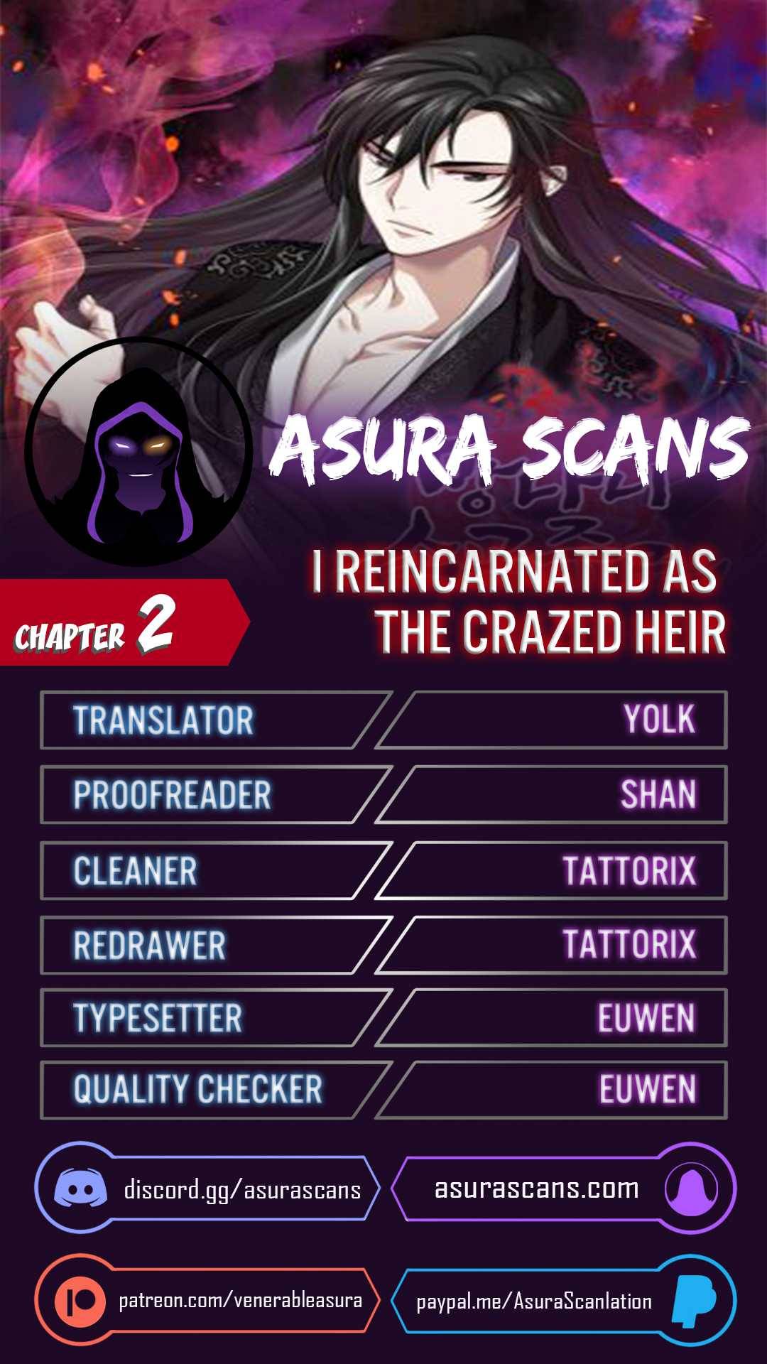 I Reincarnated As The Crazed Heir - Chapter 2