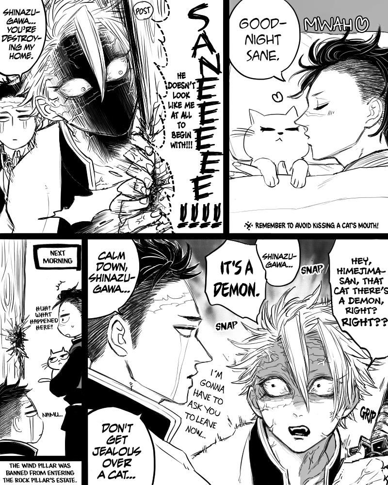 Kimetsu No Yaiba - Genya Doujins - Chapter 23: (By: Rikuro) - Cats, Genya, And Himejima-San (Also Sanemi From Time To Time)