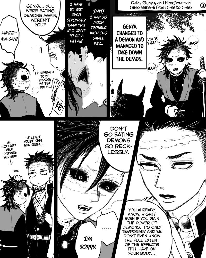 Kimetsu No Yaiba - Genya Doujins - Chapter 23: (By: Rikuro) - Cats, Genya, And Himejima-San (Also Sanemi From Time To Time)