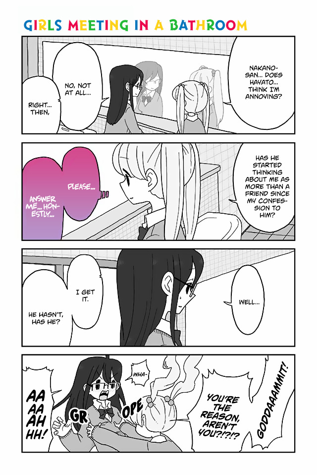 Mousou Telepathy - Chapter 114 : Girls Meeting In A Bathroom