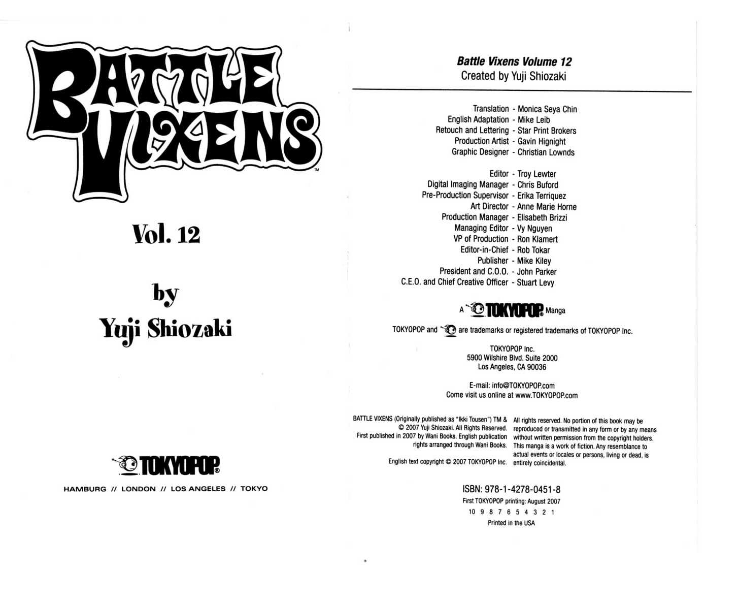 Battle Vixens - Vol.12 Chapter 0