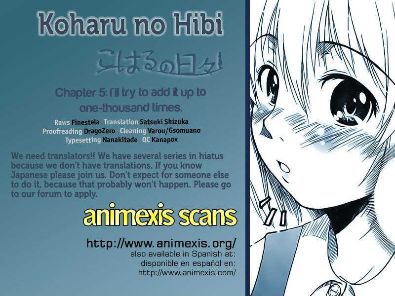 Koharu No Hibi - Vol.1 Chapter 5 : I'll Try To Add It Up To One-Thousand Times