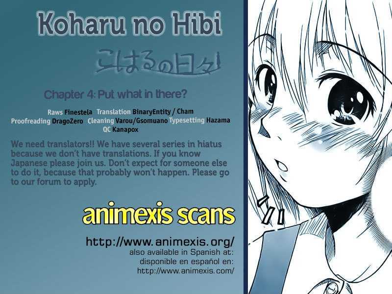 Koharu No Hibi - Vol.1 Chapter 4 : Put What In There?