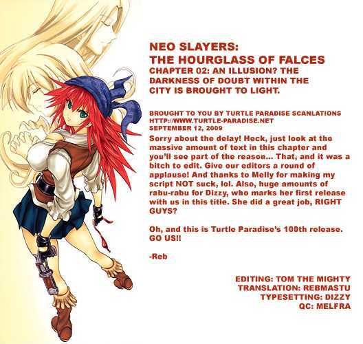 Shin Slayers: Falces No Sunadokei - Vol.1 Chapter 2 : An Illusion? The Darkness Of Doubt Within The City Is Brought To...