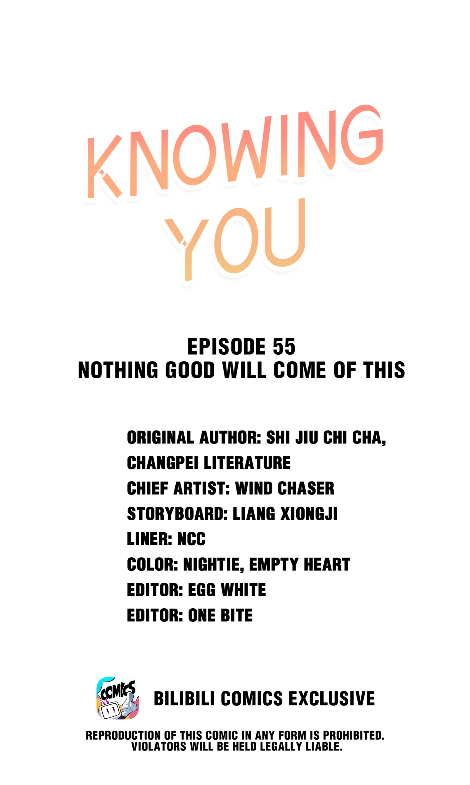 Knowing You - Chapter 55: Nothing Good Will Come Of This