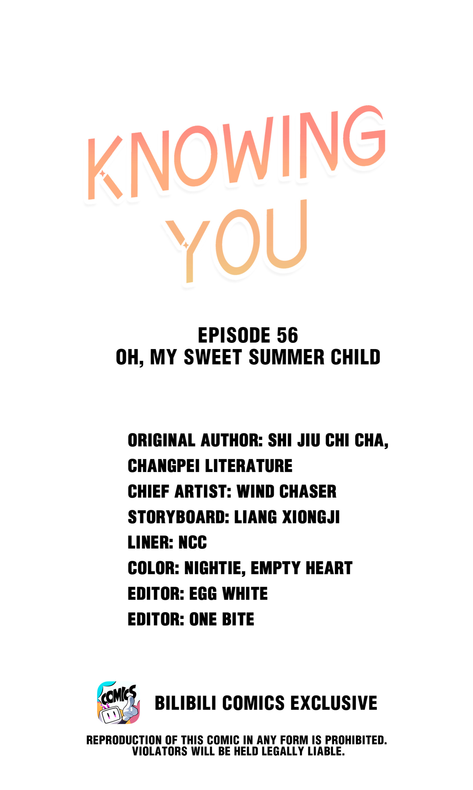 Knowing You - Chapter 56: Oh, My Sweet Summer Child