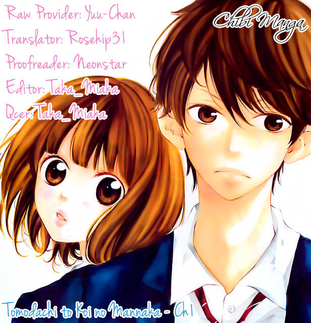 Tomodachi To Koi No Mannaka - Chapter 1