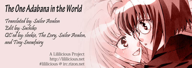 Yuri Hime Collection - Vol.2 Chapter 1 : The One Adabana In The World