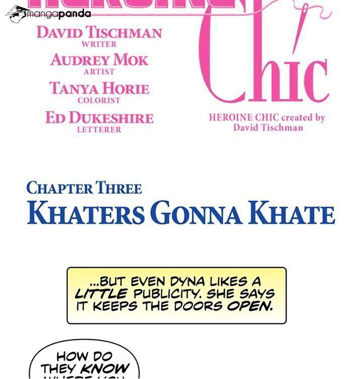 Heroine Chic - Chapter 3 : Khaters Gonna Khate