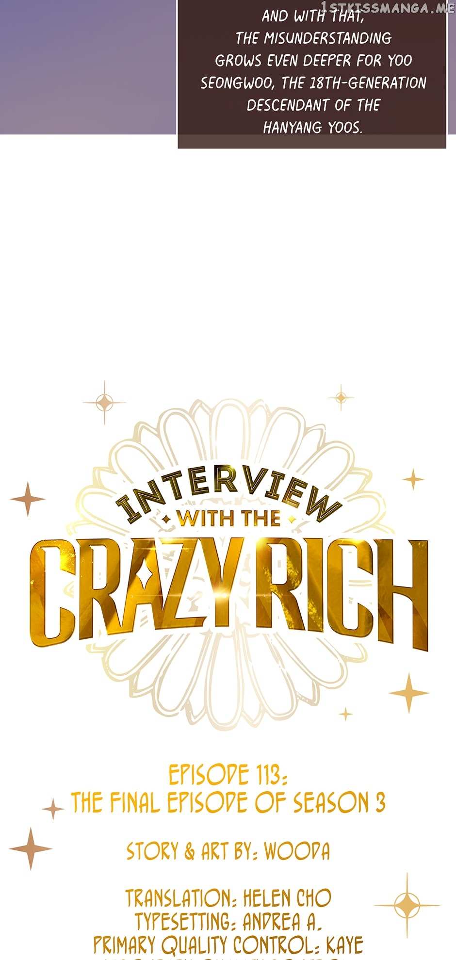 Interview With The Crazy Rich - Chapter 113