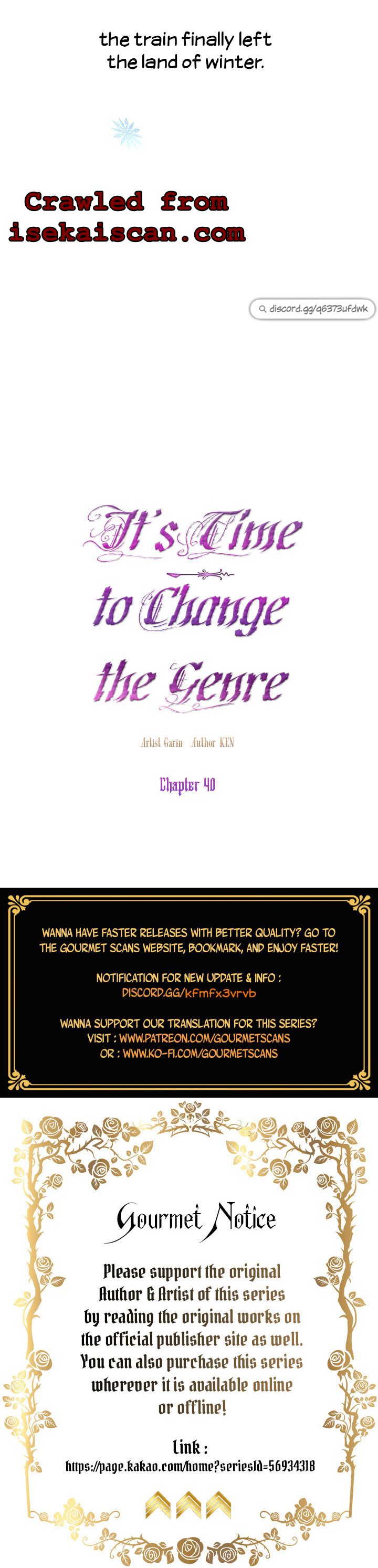 It’s Time To Change The Genre - Chapter 40