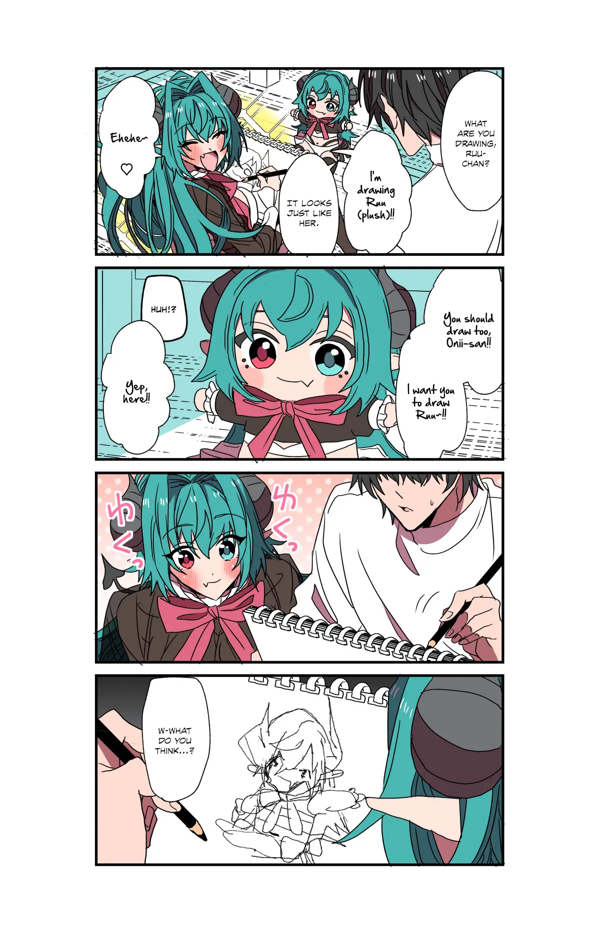 The Story Of A Succubus Who Came To The Human World - Chapter 93: [Succubus Plushie Manga] Drawing With Onii-San