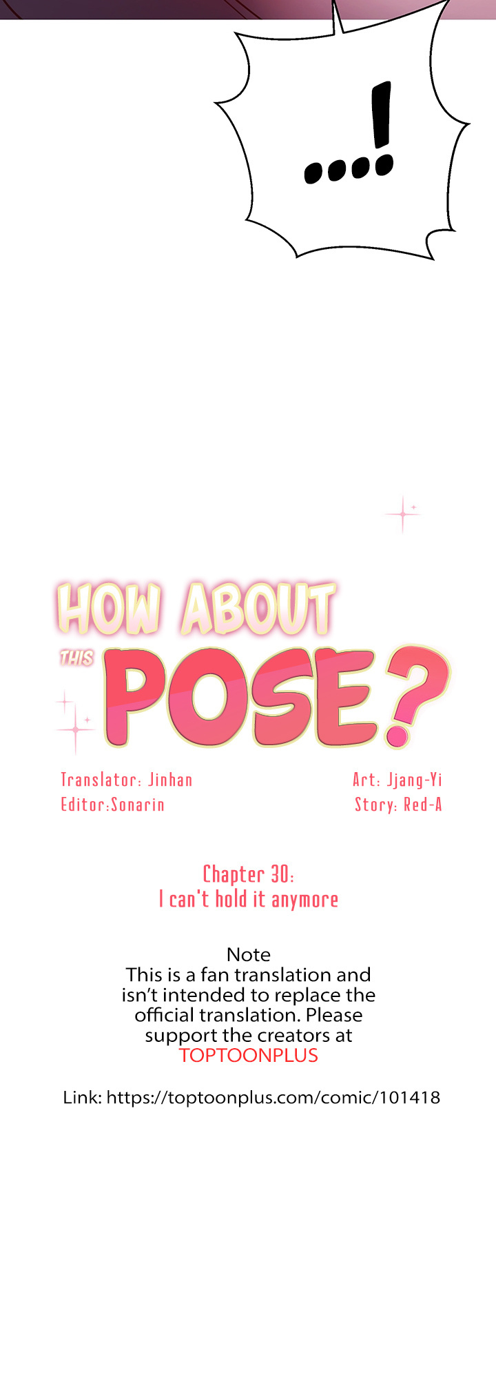 How About This Pose? - Chapter 30: I Can't Hold It Anymore