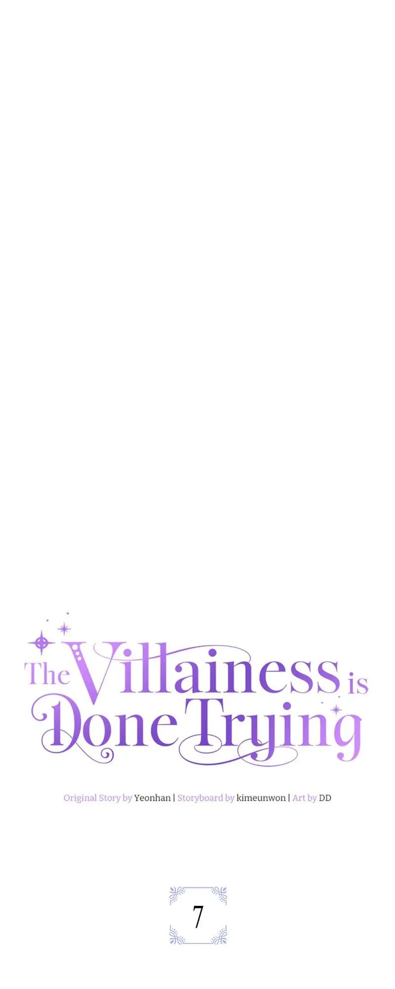 The Villainess Is Done Trying - Chapter 7