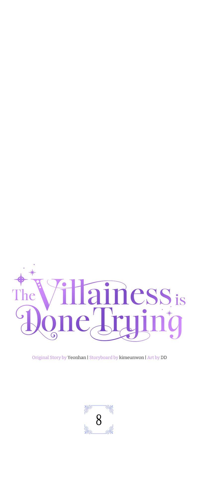 The Villainess Is Done Trying - Chapter 8