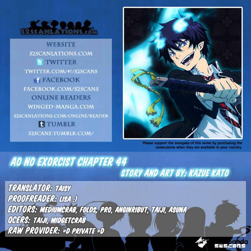 Ao No Exorcist - Chapter 44 : The Mad Ravings Of Mephisto