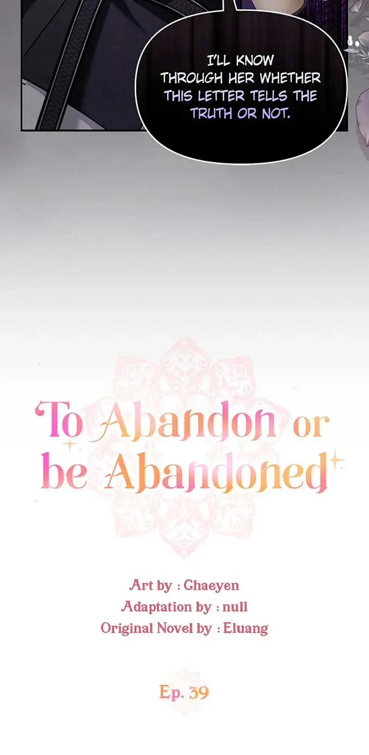 I’d Rather Abandon You Than Be Abandoned - Chapter 39