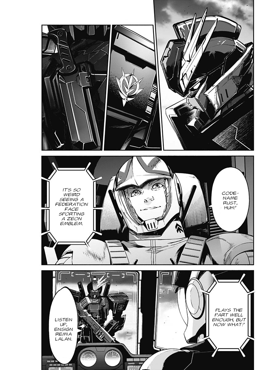 Mobile Suit Gundam Rust Horizon - Vol.2 Chapter 5: A Horizon Stained In Blood