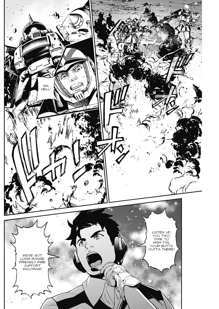 Mobile Suit Gundam Rust Horizon - Vol.2 Chapter 5: A Horizon Stained In Blood