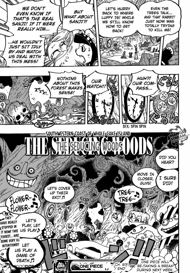 One Piece - Chapter 831 : Adventure In A Mysterious Forest