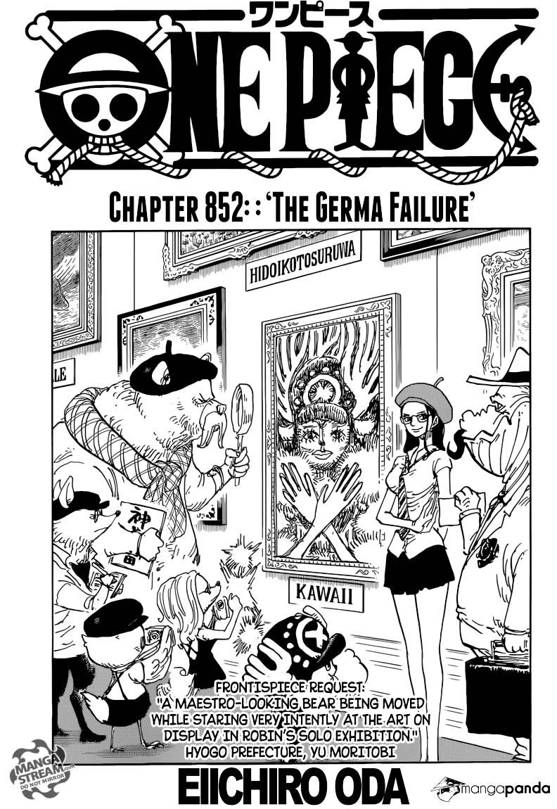 One Piece - Chapter 852 : The Germa Failure