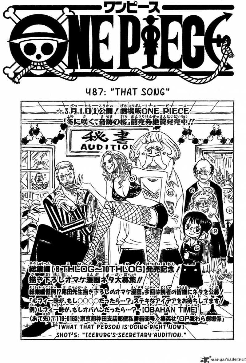 One Piece - Chapter 487 : That Song