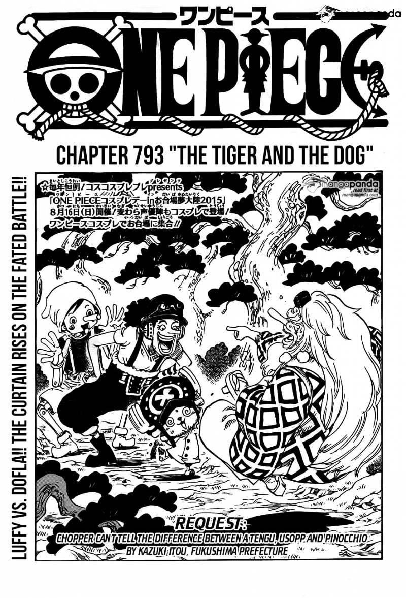 One Piece - Chapter 793 : The Tiger And The Dog