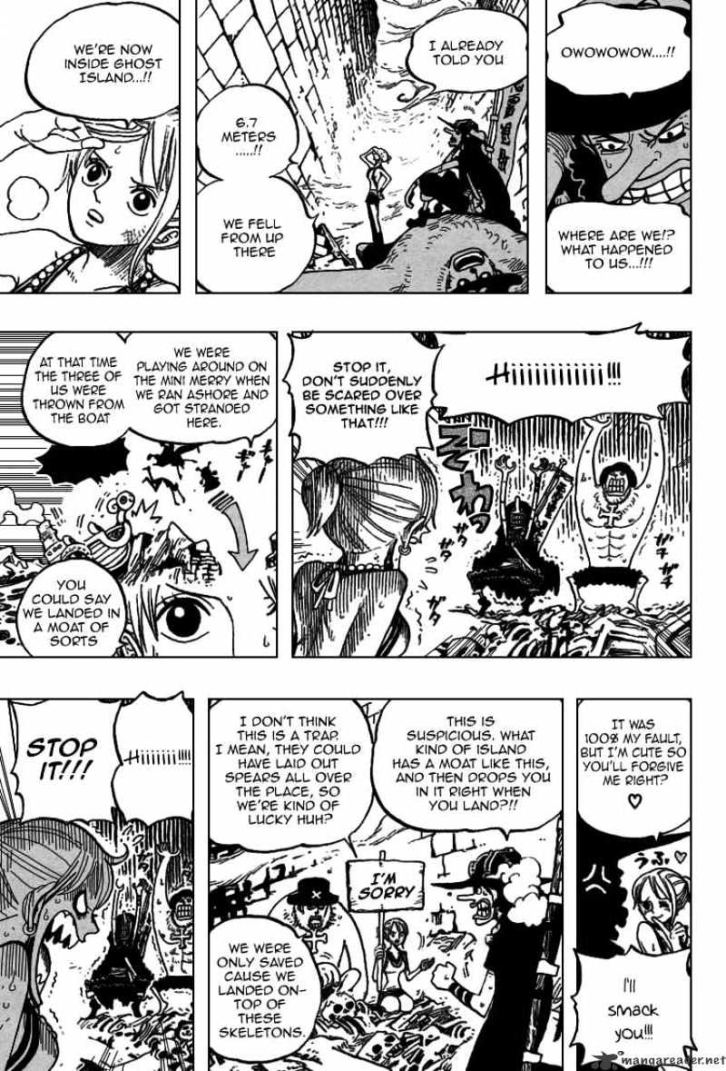 One Piece - Chapter 444 : Adventure At The Ghost Island