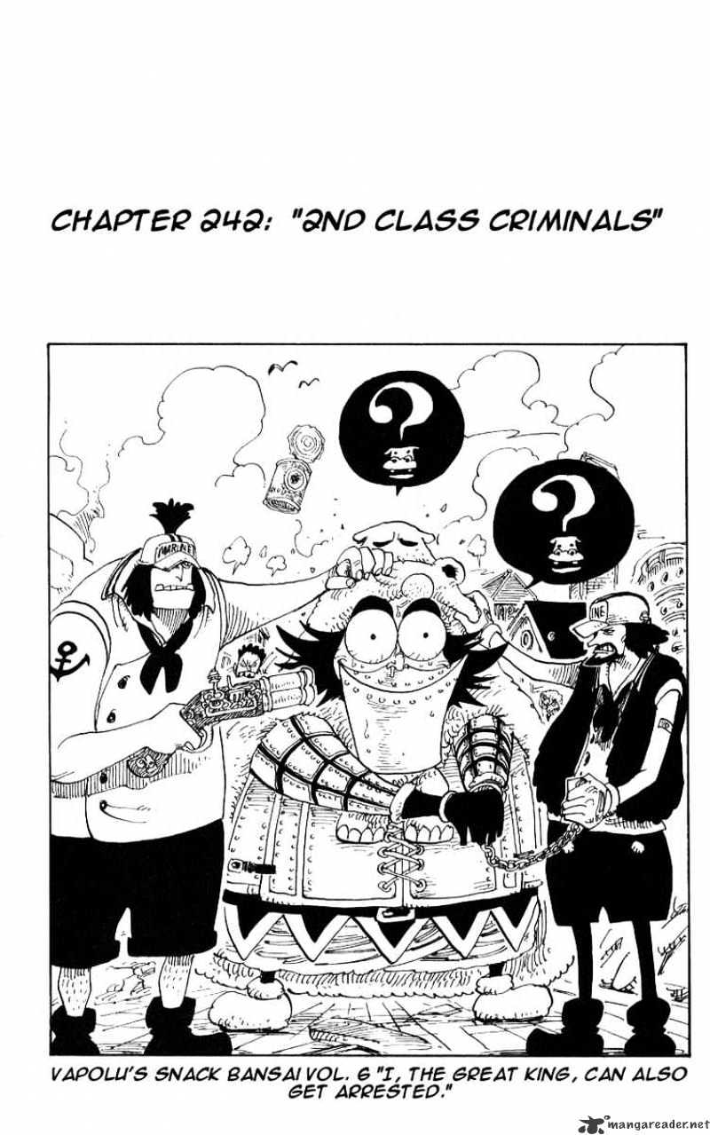 One Piece - Chapter 242 : Class-2 Criminals