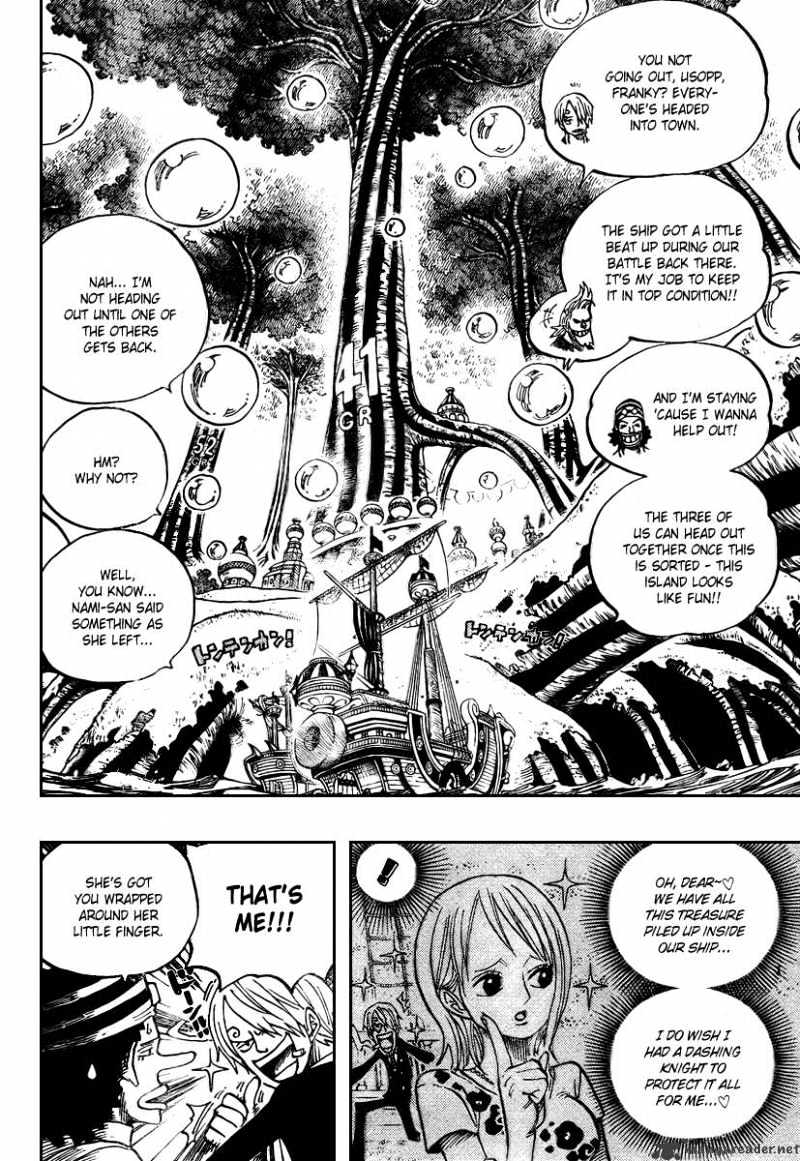 One Piece - Chapter 497 : Adventure On The Islands Of The Dancing Bubbles