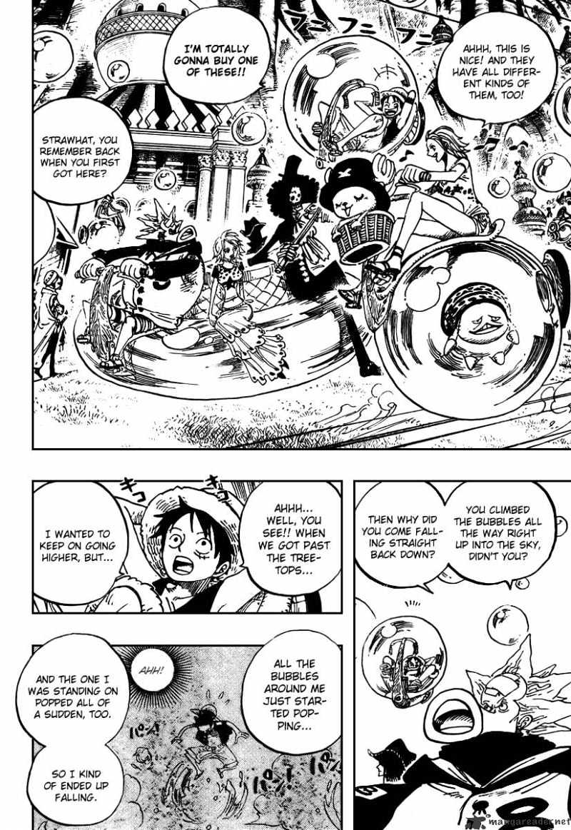 One Piece - Chapter 497 : Adventure On The Islands Of The Dancing Bubbles