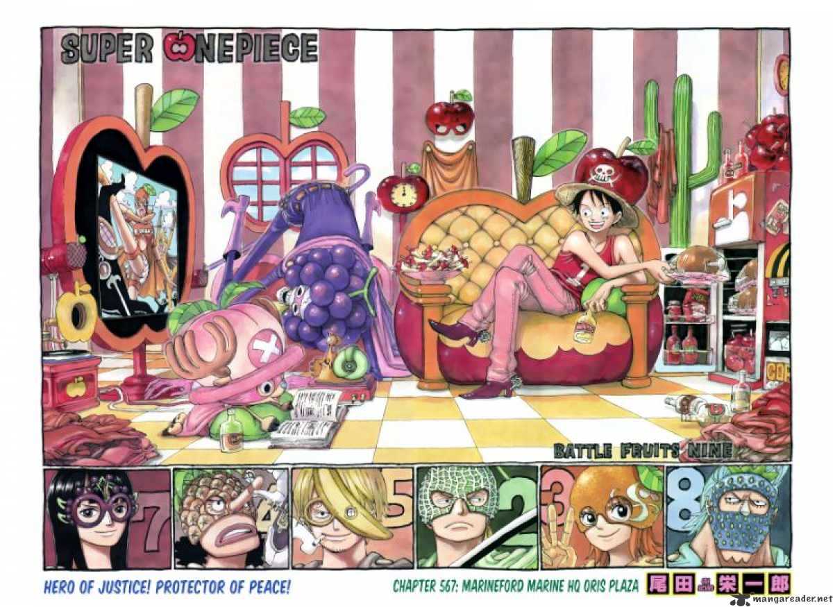 One Piece - Chapter 567 : Marineford Marine Hq Oris Plaza