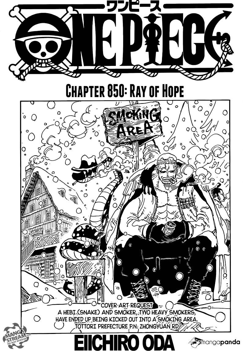 One Piece - Chapter 850 : Ray Of Hope