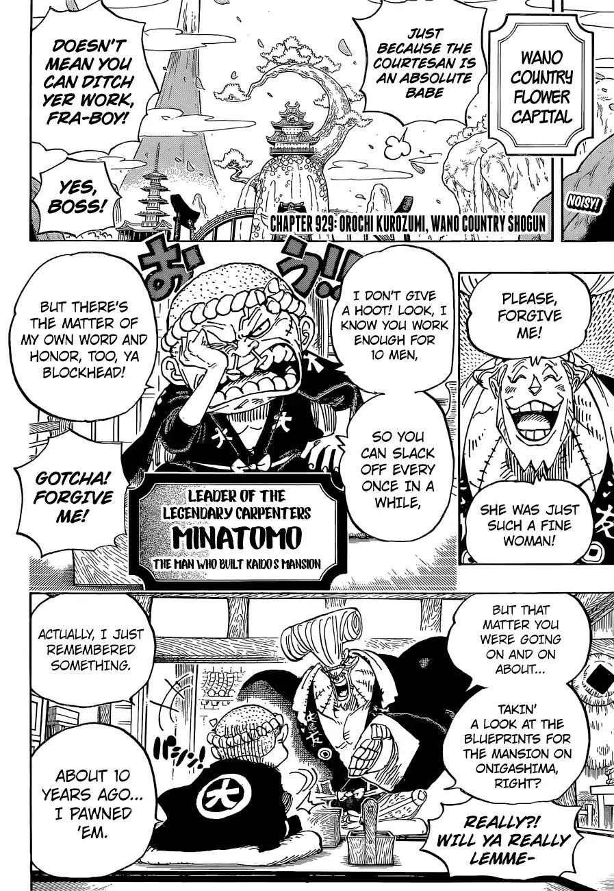 One Piece - Chapter 929: Kurozumi Orochi, Wano Country Shogun