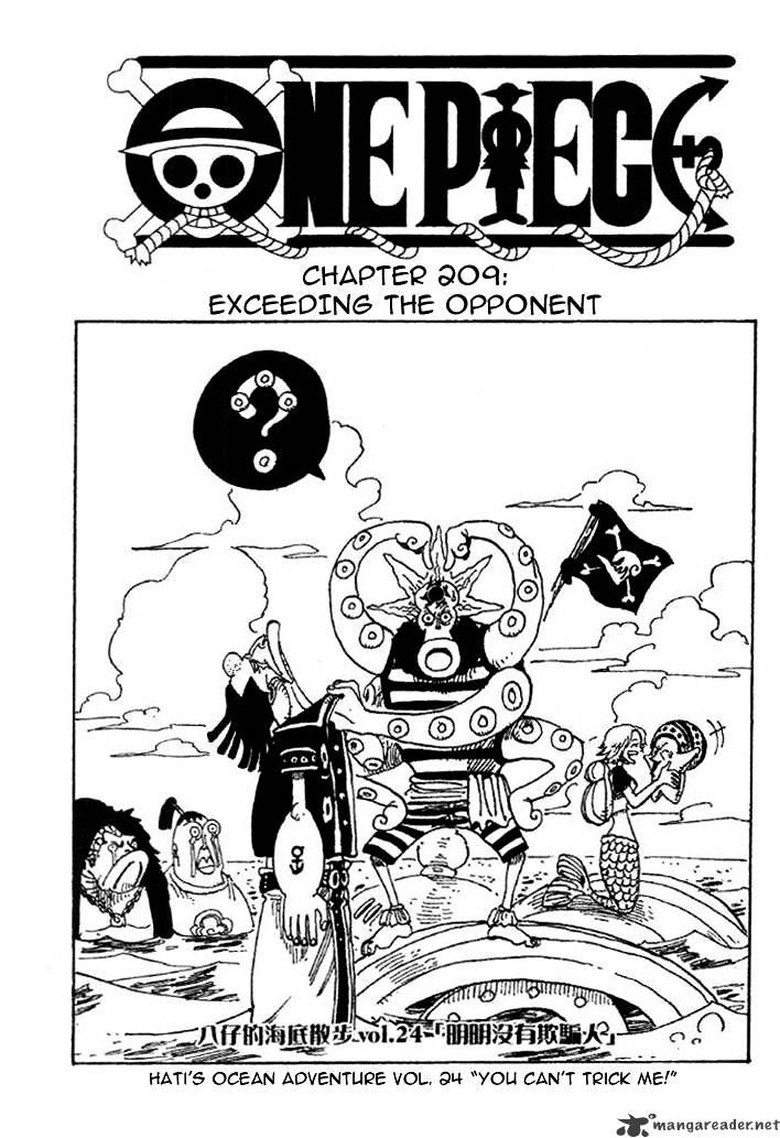 One Piece - Chapter 209 : Exceeding The Opponent