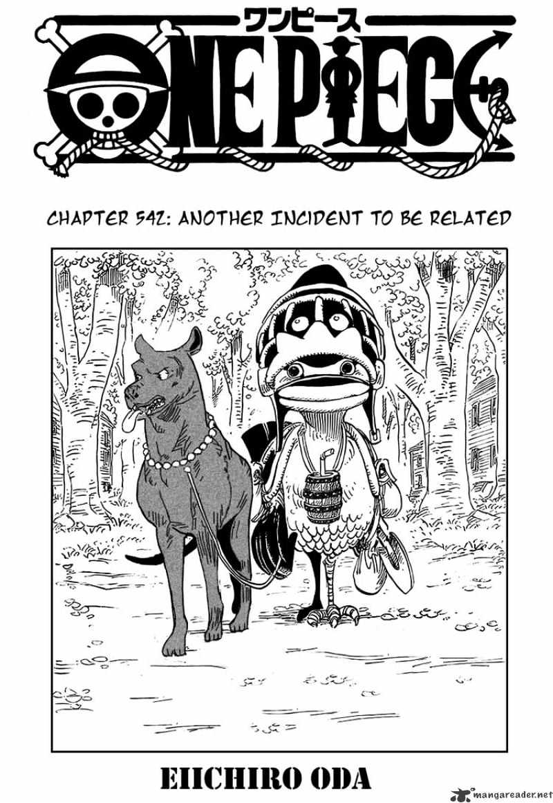 One Piece - Chapter 542 : Another Incident To Be Related