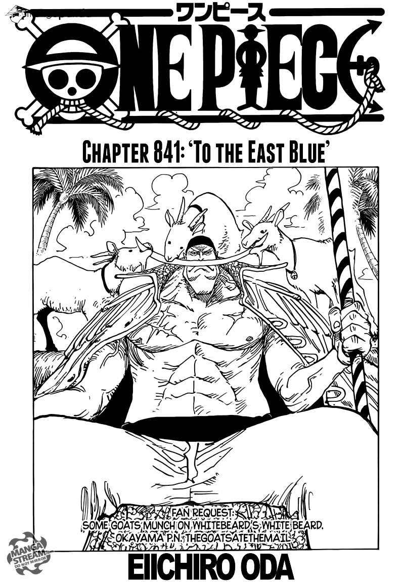 One Piece - Chapter 841 : To The East Blue