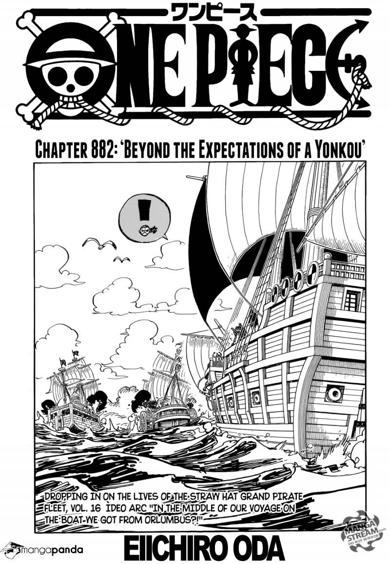 One Piece - Chapter 882 : Beyond The Expectations Of A Yonkou