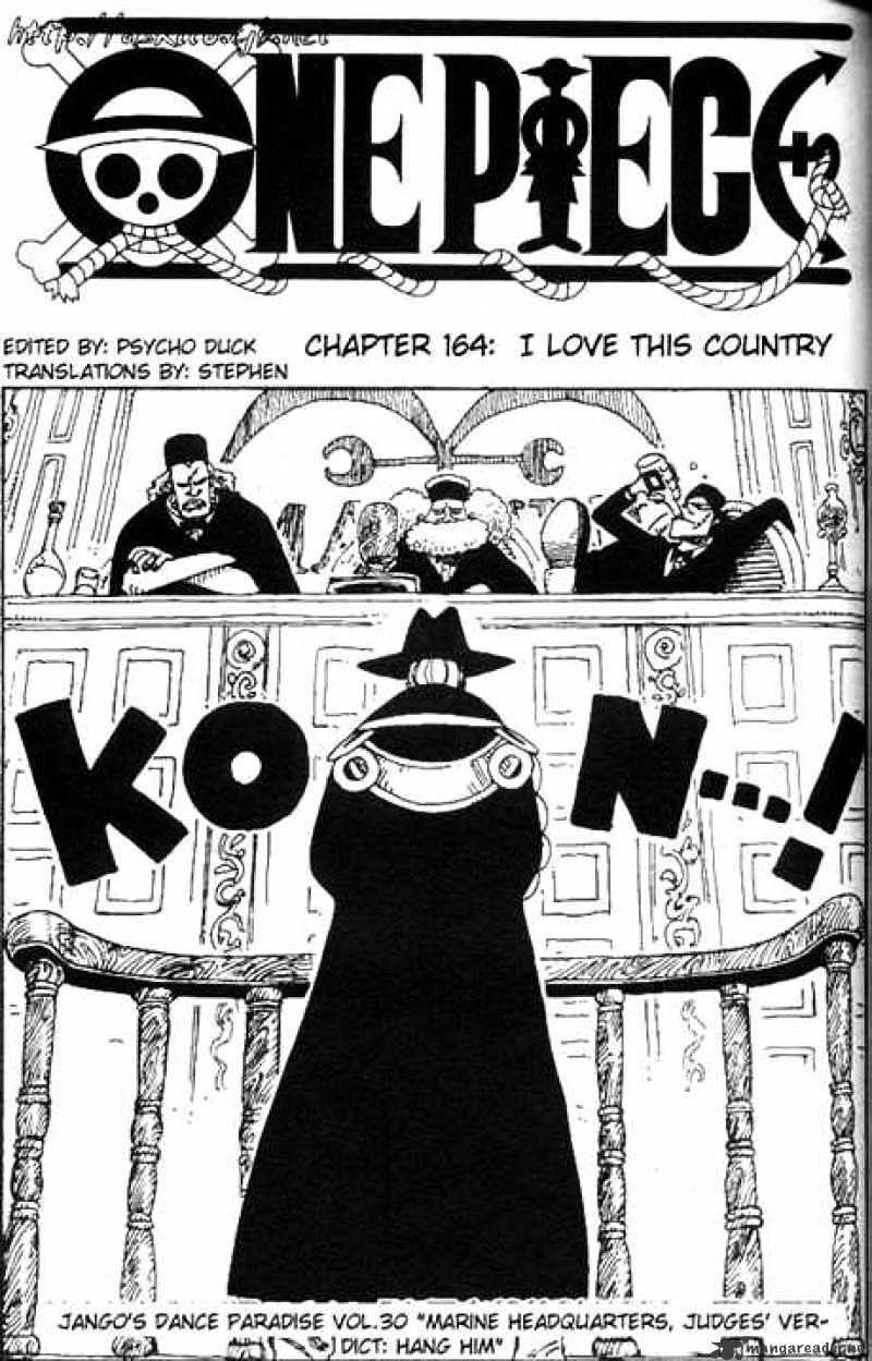 One Piece - Chapter 164 : I Love This Country