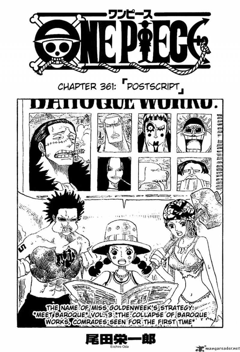 One Piece - Chapter 361 : Postscript