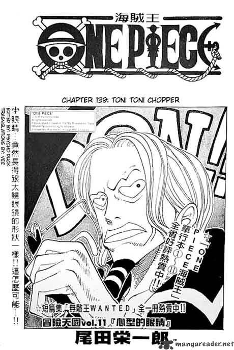 One Piece - Chapter 139 : Toni Toni Chopper