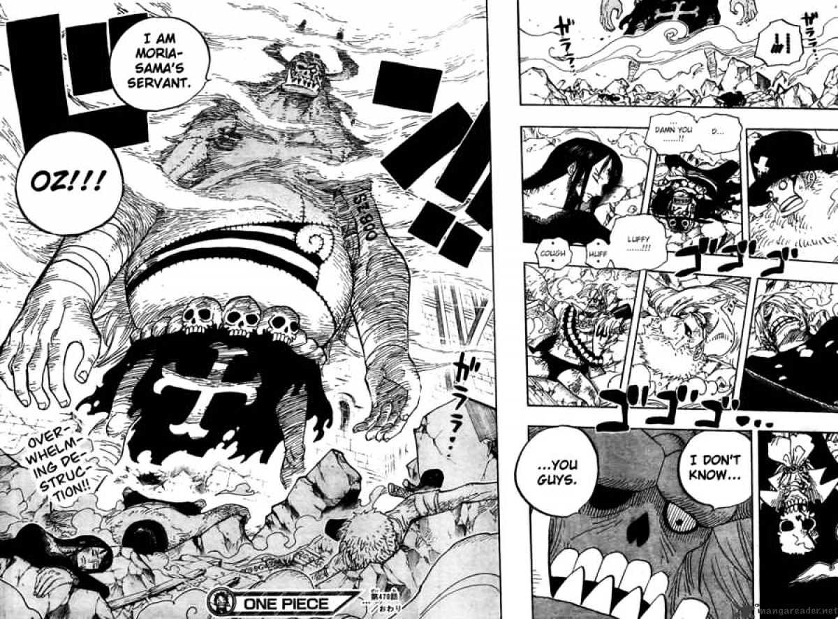 One Piece - Chapter 470 : Oz Vs The Strawhat Crew