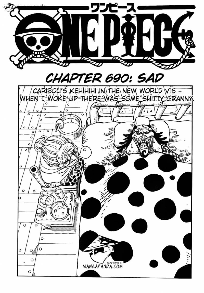 One Piece - Chapter 690 : Sad