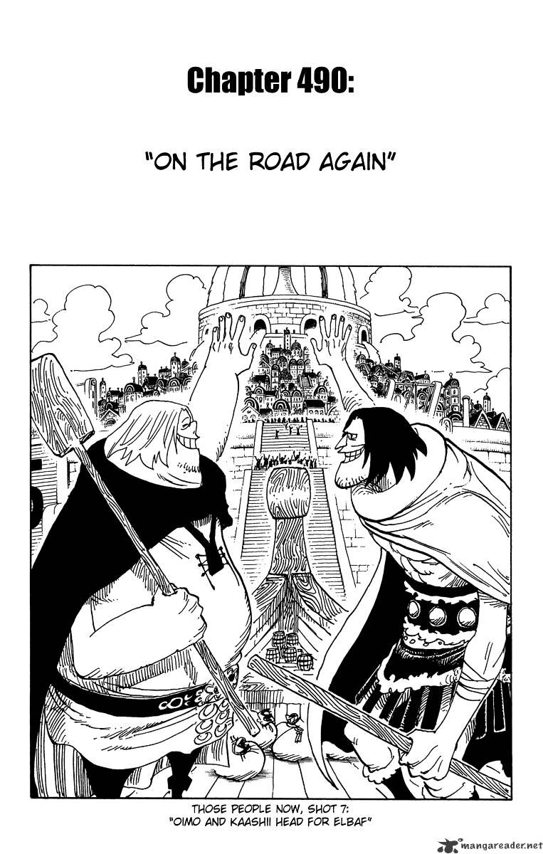 One Piece - Chapter 490 : Onward Once More