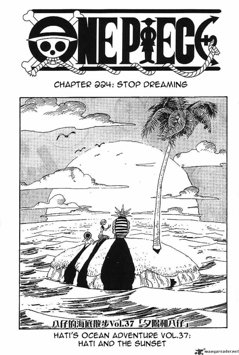 One Piece - Chapter 224 : Stop Dreaming