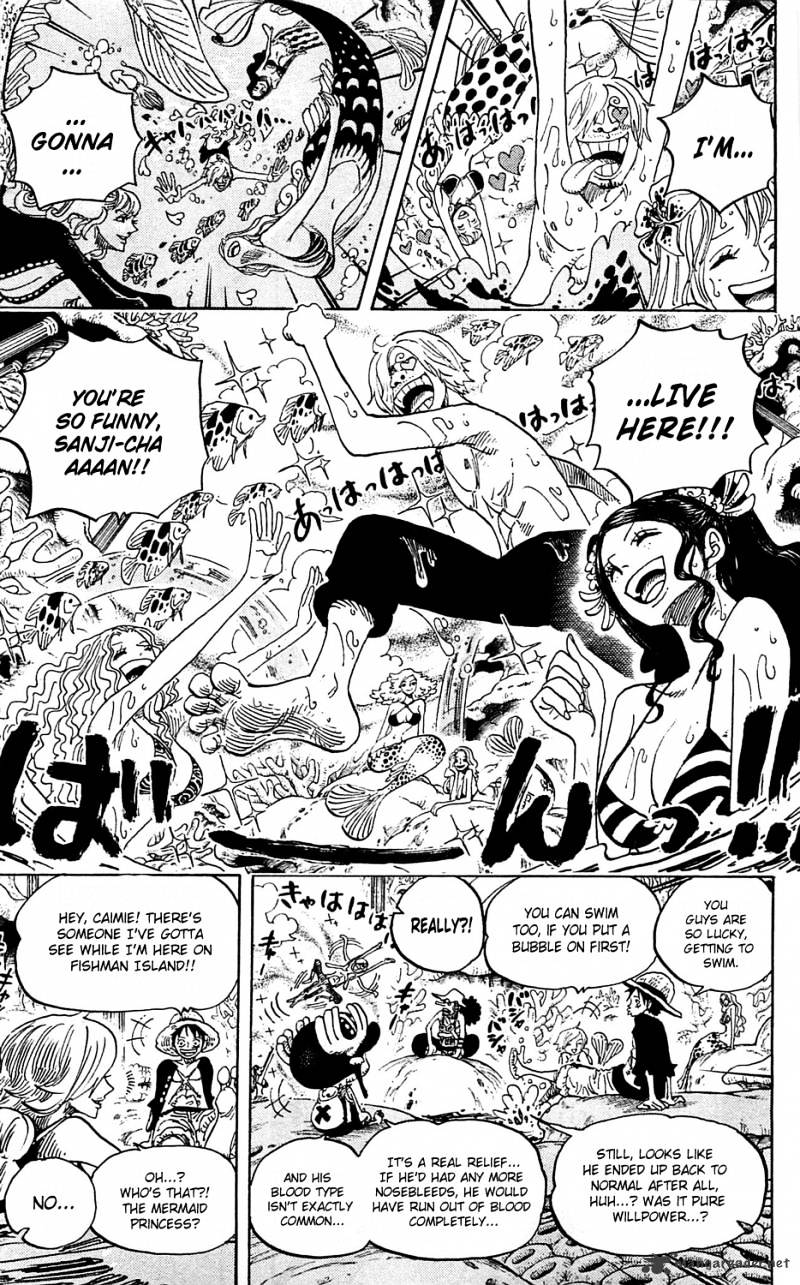 One Piece - Chapter 609 : Adventure On Fishman Island